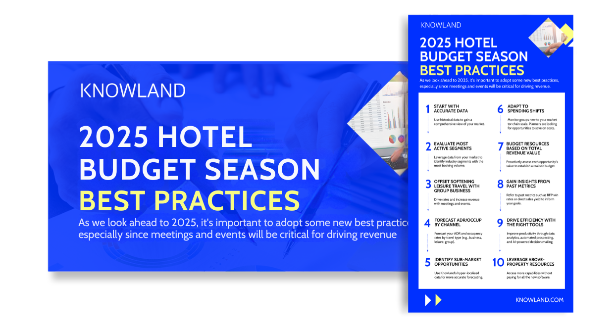 2025 HOTEL BUDGET SEASON BEST PRACTICES As we look ahead to 2025, its important to adopt some new best practice especially since meetings and events will be critical for driving revenue