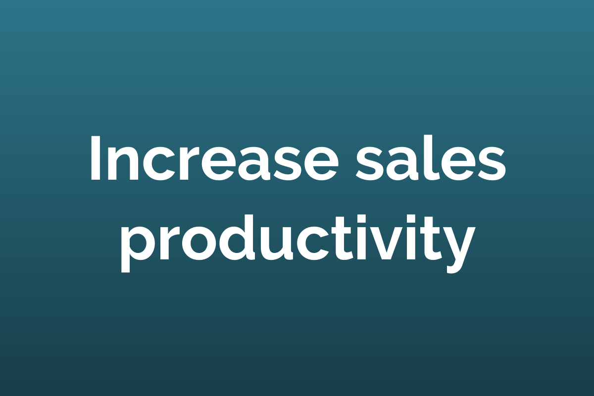 Increase sales productivity with Knowland 
